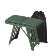 Big Cushioned Stool – Heavy Duty Padded Seat Stool 40cm Height, Reinforced Steel Frame | Premium Foam Cushion, 150kg Load Capacity | UAE Mechanic Garage Workshop Comfort Seating Professional